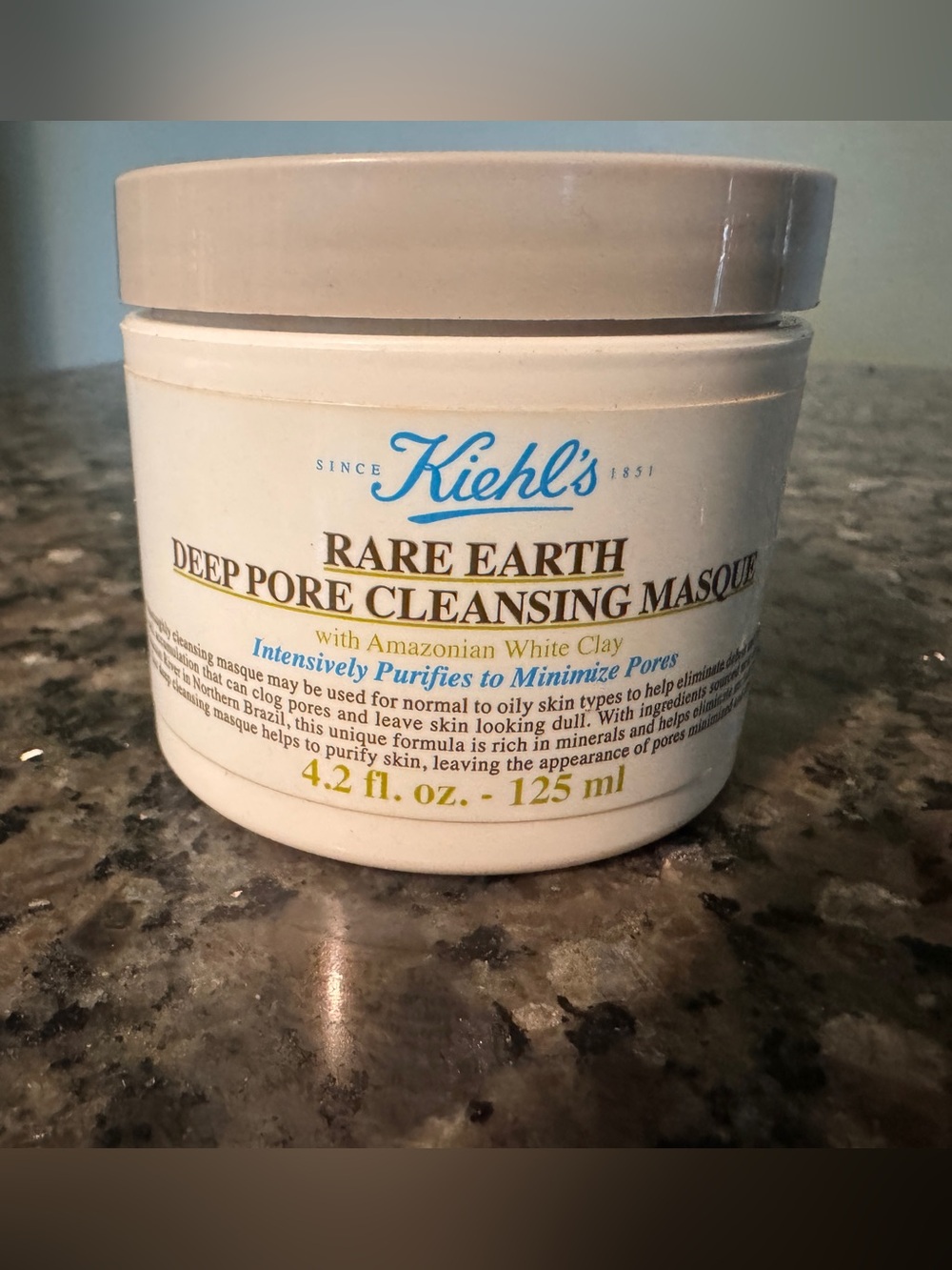 Kiehl's Rare Earth Deep Pore Cleansing Masque in a 4.2 fl. oz. jar NEW Mask